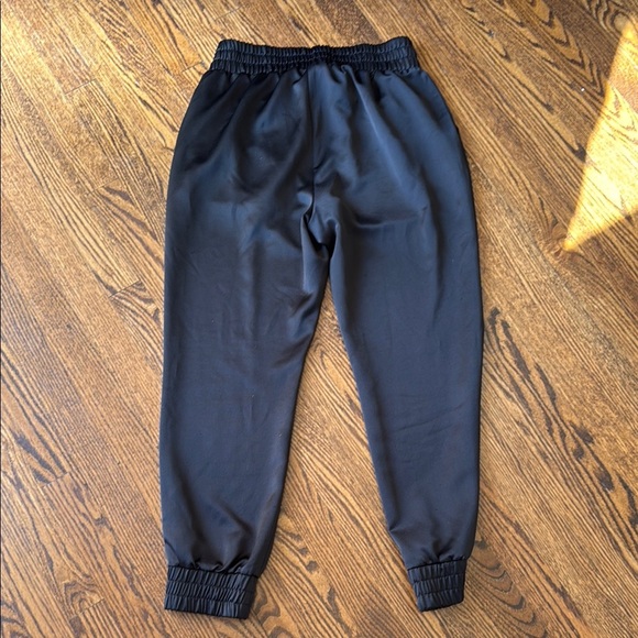 Bar III Women’s Medium Satiny Black Jogger Pants Elastic Waist - Picture 5 of 6
